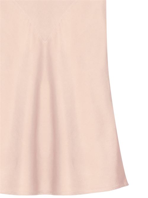 petal pink stretch-silk satin finish plunging V-neck Forte forte | 120702516